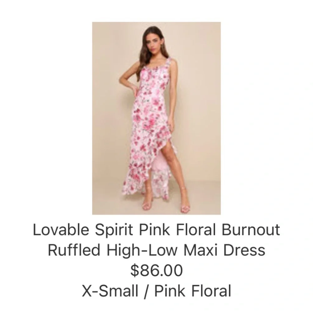 Lulu's Pink Maxi Dress with Elegant Flow - Picture 3 of 9